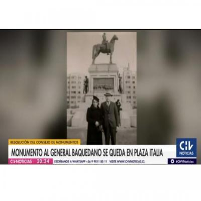 Monumento al general Baquedano se queda en Plaza Italia