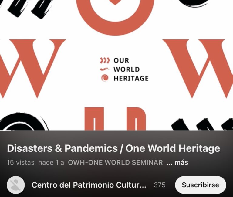 Disasters & Pandemics / One World Heritage