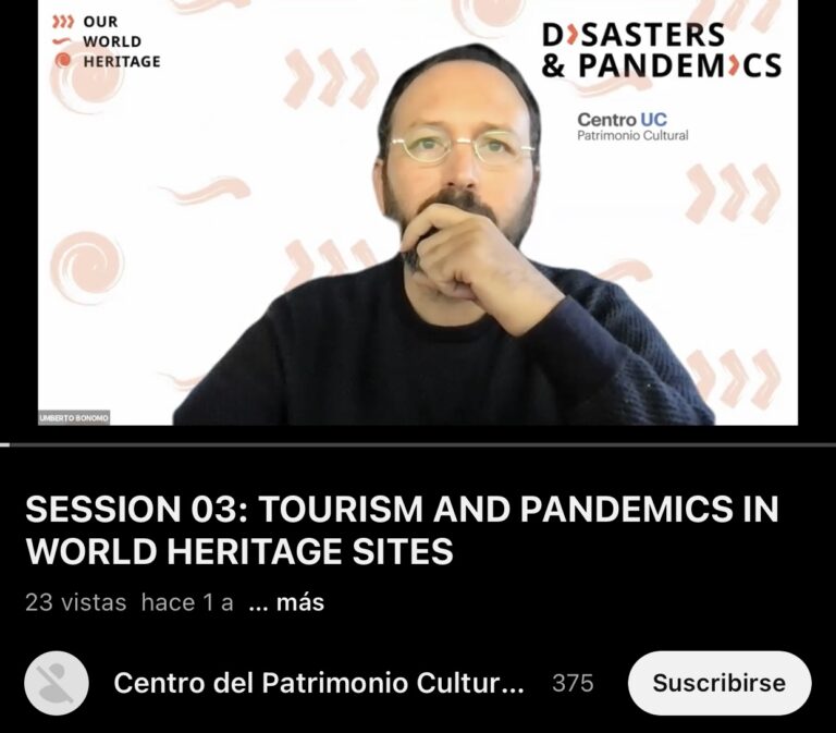SESSION 03: TOURISM AND PANDEMICS IN WORLD HERITAGE SITES