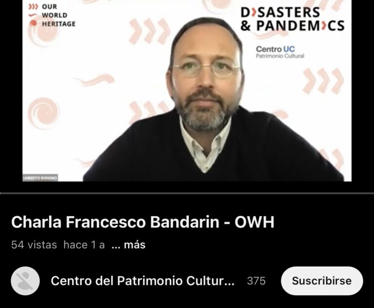 Charla Francesco Bandarin – OWH